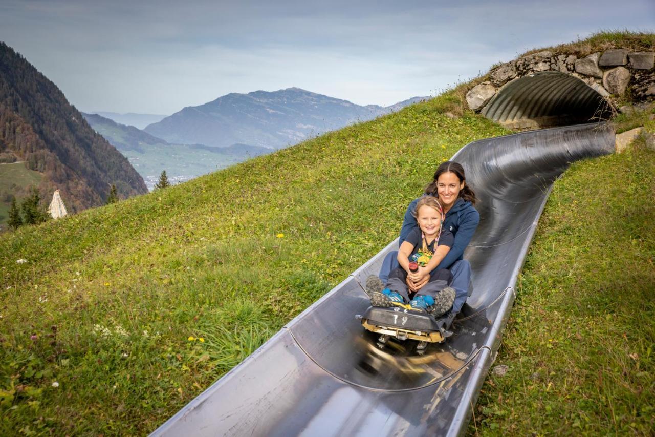 The Swiss Paradise 2 Apartment With Garden, Whirlpool, And Mountain Panorama Wirzweli Kültér fotó