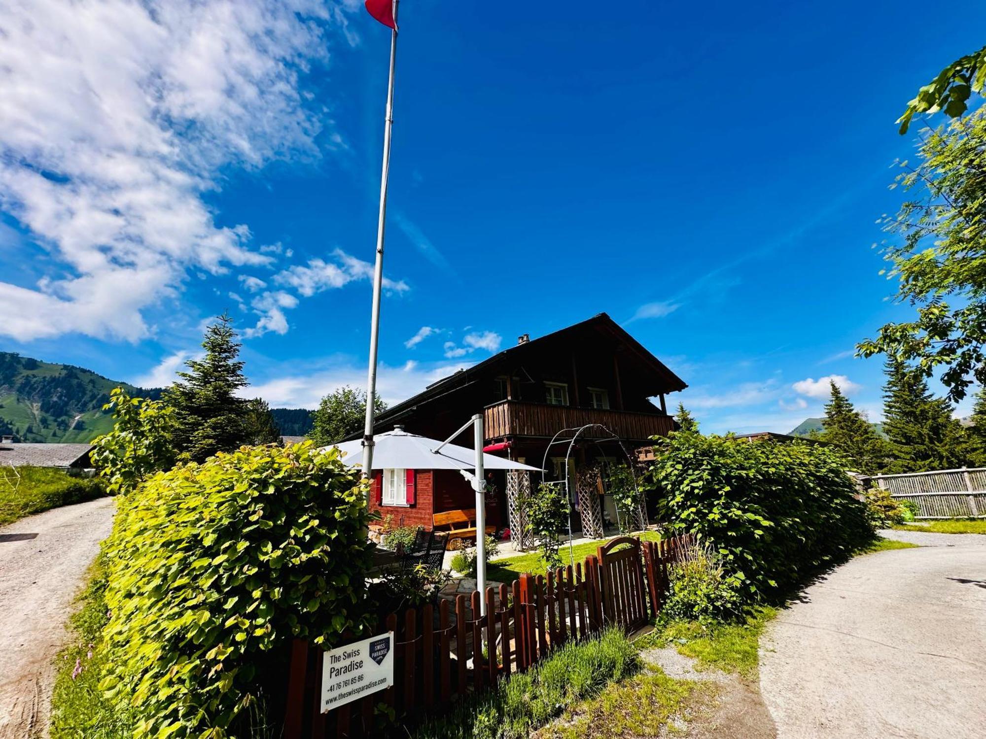 The Swiss Paradise 2 Apartment With Garden, Whirlpool, And Mountain Panorama Wirzweli Kültér fotó