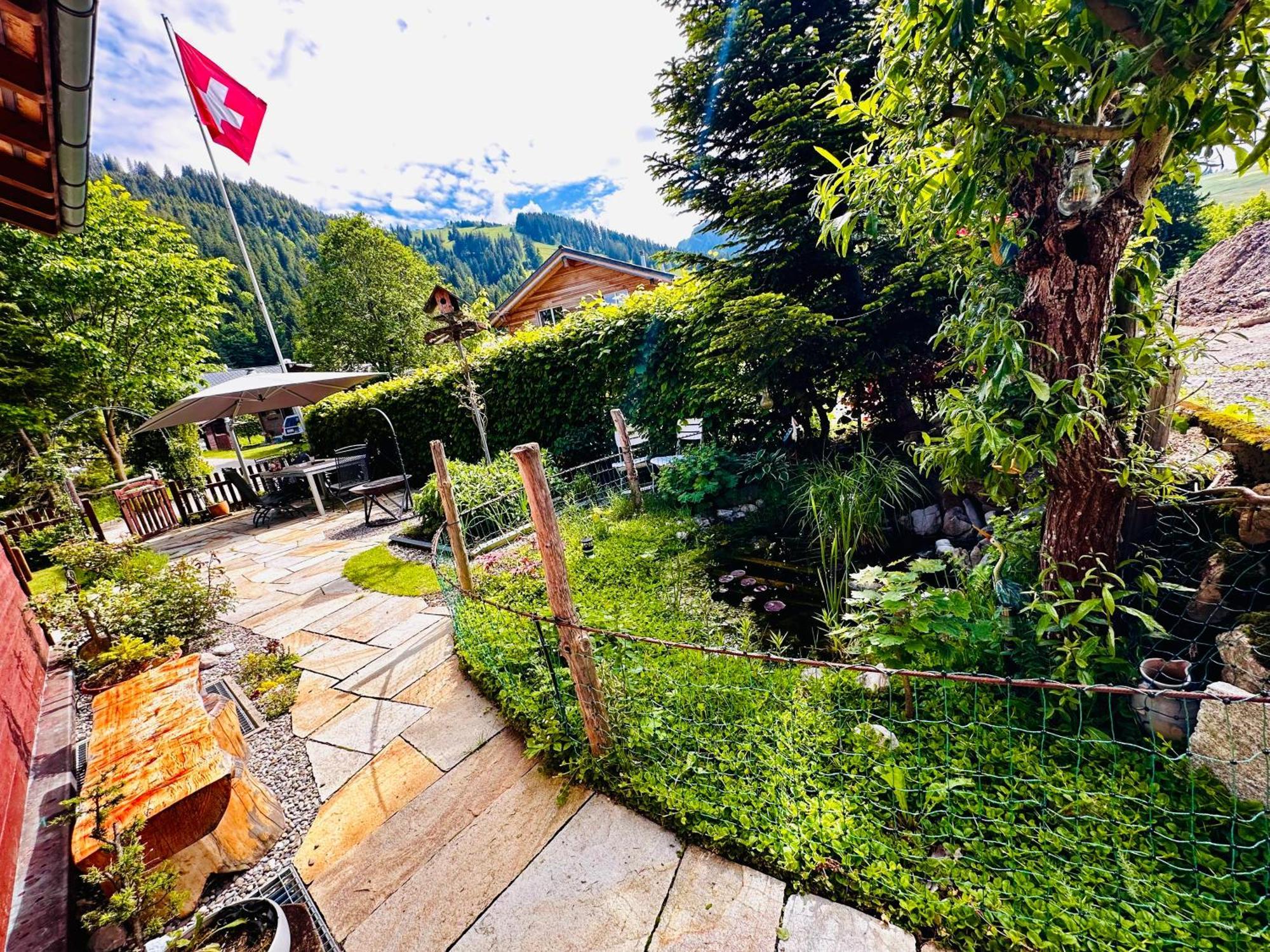 The Swiss Paradise 2 Apartment With Garden, Whirlpool, And Mountain Panorama Wirzweli Kültér fotó